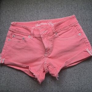 American Eagle Outfitters Coral Jean Shorts